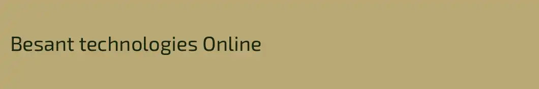 Besant technologies Online